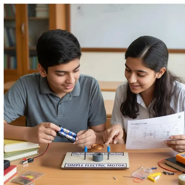 Readymade_Faraday’s_Law_of_Electromagnetic_Induction_Physics_Science_Project_Kit_Simple_Magnet_Electric_Motor_Experiment_Working_Model_for_Class_12_Students_and_School_Kids