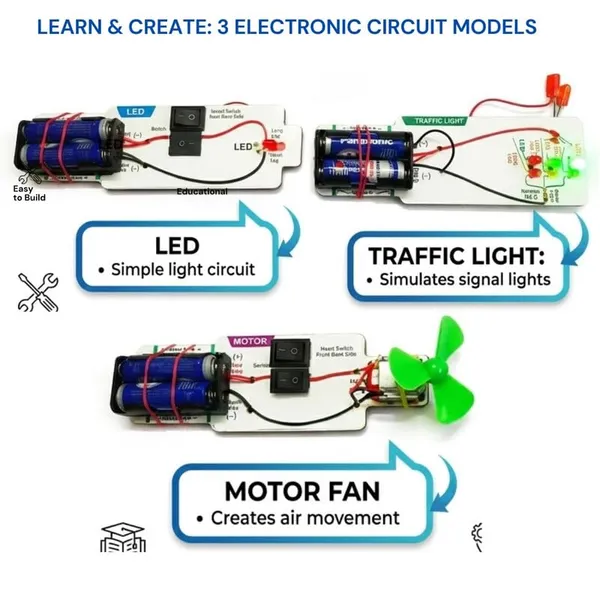 STEM_Learning_DIY_Electronics_Circuit_Kit_for_Kids_Educational_Science_Project_Set_LED_Motor_Traffic_Light_Experiments_School_Exhibition_Toy_Class_6–12