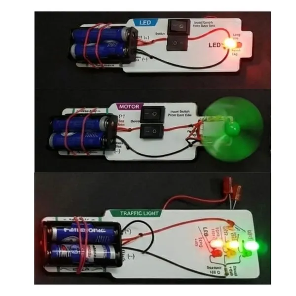 STEM_Learning_DIY_Electronics_Circuit_Kit_for_Kids_Educational_Science_Project_Set_LED_Motor_Traffic_Light_Experiments_School_Exhibition_Toy_Class_6–12