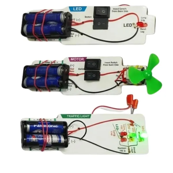 STEM_Learning_DIY_Electronics_Circuit_Kit_for_Kids_Educational_Science_Project_Set_LED_Motor_Traffic_Light_Experiments_School_Exhibition_Toy_Class_6–12