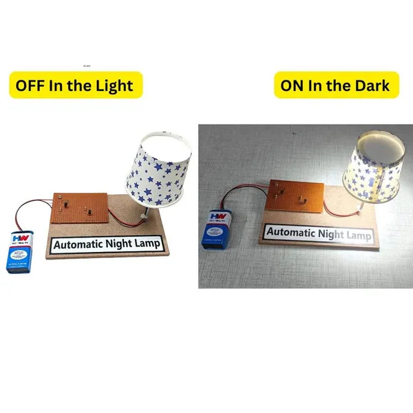 STEM_Physics_Science_Project_–_DIY_Kit_for_Automatic_Night_Lamp_ON_Off_Working_Model_Using_LDR_Sensor_and_Transistor_for_School_Kids_and_Class_12_Students