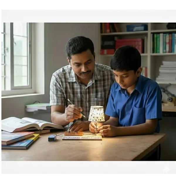 STEM_Physics_Science_Project_–_DIY_Kit_for_Automatic_Night_Lamp_ON_Off_Working_Model_Using_LDR_Sensor_and_Transistor_for_School_Kids_and_Class_12_Students