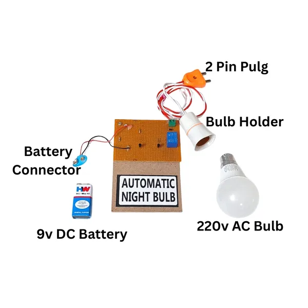 STEM_Working_Model_Kit_–_Automatic_ON_Off_Night_Bulb_Physics_Science_Project_Using_LDR_Sensor_and_Transistor_for_Class_12_Students_and_School_Kids