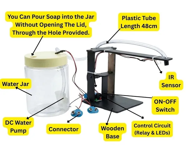 School_Science_Exhibition_Automatic_Soap_Dispense_Project_Working_Model_Educational_STEM_DIY_Kit_with_Mini_DC_Water_Pump_Liquid_Dispenser_Experiment_for_Kids_and_Students_Class_6-12