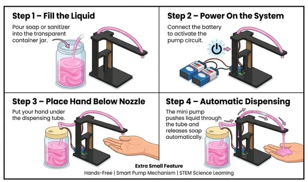 School_Science_Exhibition_Automatic_Soap_Dispense_Project_Working_Model_Educational_STEM_DIY_Kit_with_Mini_DC_Water_Pump_Liquid_Dispenser_Experiment_for_Kids_and_Students_Class_6-12