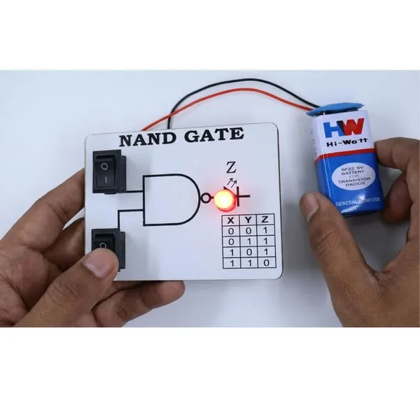 School_Science_Project_Working_Model_Logic_NAND_Gate_Experiment_for_Digital_Electronics_STEM_Learning_Kit_with_Truth_Table_for_Class_12_Students