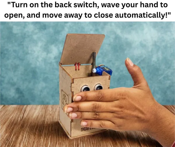 Smart_Dustbin_Working_Model_Kit_Science_Fair_Project_Using_Ultrasonic_Sensor_for_School_Exhibition_STEM_Learning_and_Educational_Experiment_Activity_for_Kids_and_Students