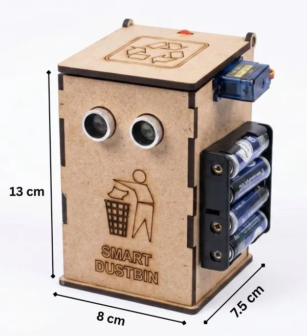 Smart_Dustbin_Working_Model_Kit_Science_Fair_Project_Using_Ultrasonic_Sensor_for_School_Exhibition_STEM_Learning_and_Educational_Experiment_Activity_for_Kids_and_Students