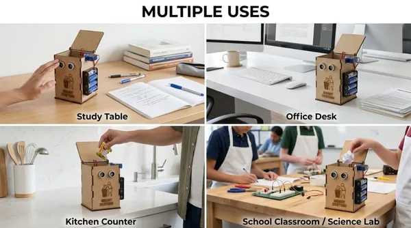 Smart_Dustbin_Working_Model_Kit_Science_Fair_Project_Using_Ultrasonic_Sensor_for_School_Exhibition_STEM_Learning_and_Educational_Experiment_Activity_for_Kids_and_Students