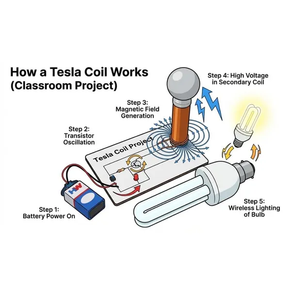 Tesla_Coil_Wireless_Power_Transmission_Science_Project_with_CFL_Bulb_Working_Model_STEM_Educational_Learning_Physics_Experiment_for_School_Exhibition_Class_9-12