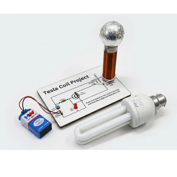 Tesla_Coil_Wireless_Power_Transmission_Science_Project_with_CFL_Bulb_Working_Model_STEM_Educational_Learning_Physics_Experiment_for_School_Exhibition_Class_9-12
