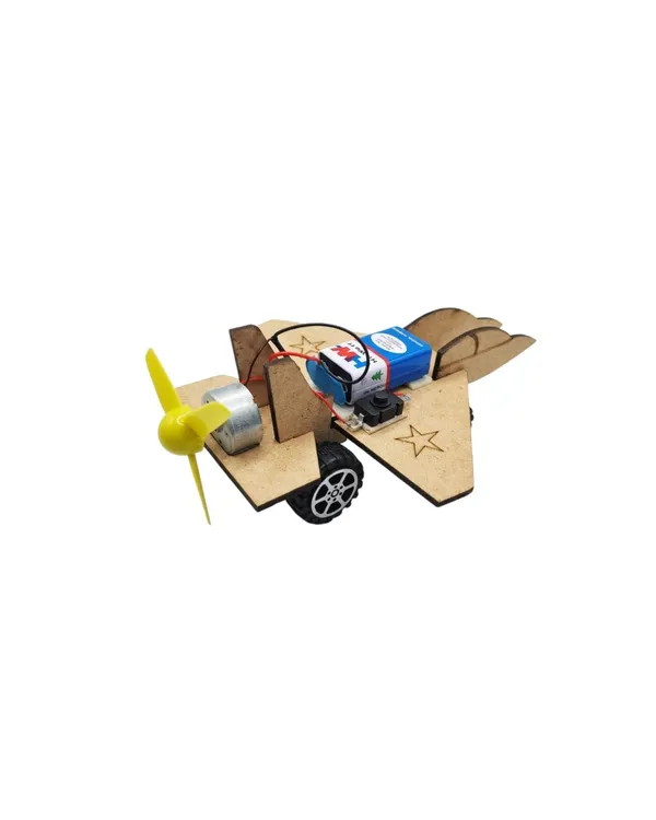 DIY_Fighter_Aircraft_STEM_Educational_Learning_Kit_with_Motor_Powered_Propeller_|_Steam_Toy_Plane_Science_Project_Working_Model_for_School_Exhibition,_Physics_Engineering_Students_and_Kids