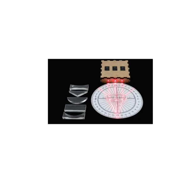 Laser_Optics_Science_Kit_Light_Reflection_Refraction_Experiment_with_Laser_Light_Beam_Box_Lenses_and_Protractor_DIY_STEM_Educational_Learning_Project_for_School_Students
