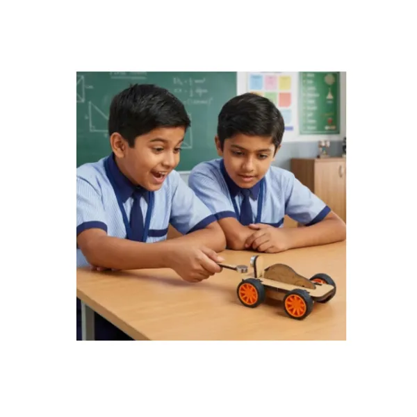 DIY_Magnetic_Toy_Car_STEM_Science_Project_Educational_Experiment_Kit_Physics_Working_Model_Demonstrating_Magnetic_Force_and_Repulsion_for_School_Kids_and_Students