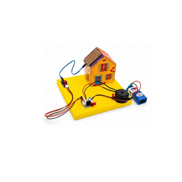 DIY_Rain_Alarm_Sensor_Kit_Paper_House_Science_Project_Working_Model_STEM_Electronics_Experiment_with_Buzzer_for_Students_Class_6-12_School_Exhibition