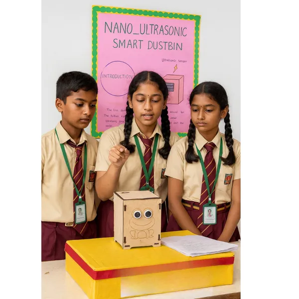 Science_Fair_Smart_Dustbin_Project_Working_Model_Kit_Using_Ultrasonic_Sensor_for_School_Kids_and_Students_Exhibitions_Experiment_STEM_Learning_and_Education