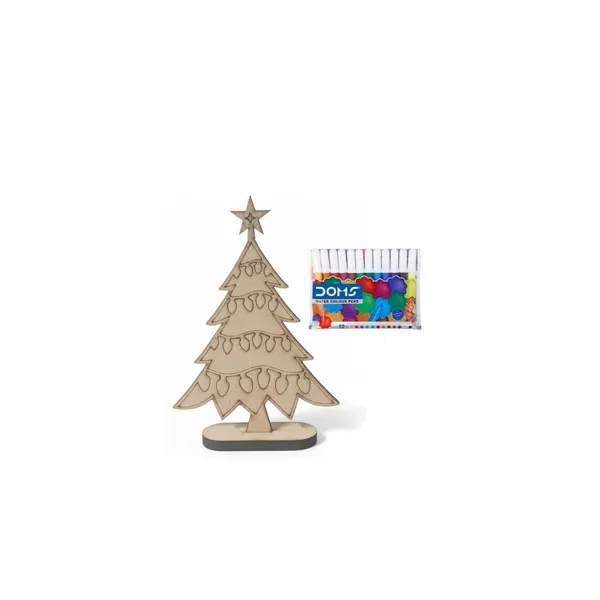 1_Pc_Wooden_Christmas_Tree_Craft_Model_DIY_MDF_Art_&_Craft_STEM_Kit_for_Kids_Reusable_Christmas_Decoration_Paintable_Ornament_for_Home,_Office,_School_Projects_&_Festive_Décor