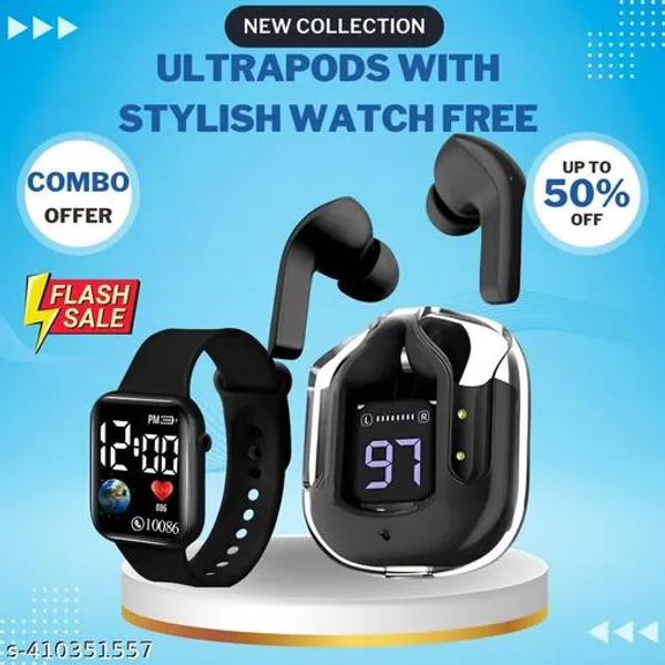 Trending_Black_Ultrapod_Tws_Bluetooth_Wireless_Bluetooth_Headphones_Earbuds_With_Best_Quality_Purthvi_Led_Watch_Wireless_Bluetooth_Headphones_Earphones_Touch_Sensor_V5_1_With_Hd_Mic_And_Active_Noisz_Cancellation_Supported_All_Android_Ios_Devices_Bluetooth_Headset_Ultrapod_Watch_True_Wireless