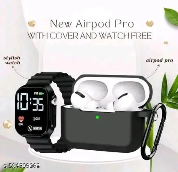 Trending_Tws_Bluetooth_Wireless_Bluetooth_Headphones_Earbuds_With_Stylish_Best_Quality_Ultra_Led_Watch_Wireless_Bluetooth_Headphones_Earphones_Touch_Sensor_V5_1_With_Hd_Mic_And_Active_Noisz_Cancellation_Supported_All_Android_Ios_Devices_Bluetooth_Headset_Bt_Black_Cover_Watch_True_Wireless