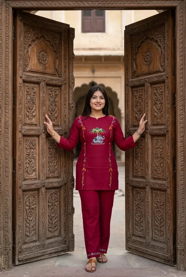 Cotton_Kurti_With_Pant_