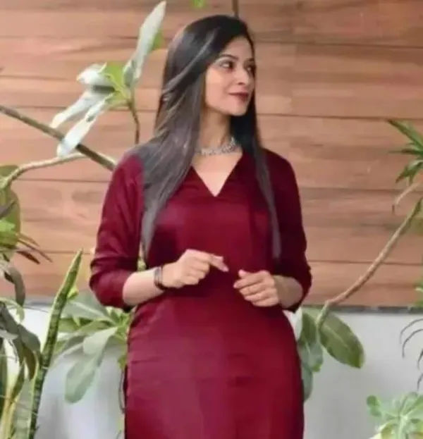 Maroon_Rayon_Premium_And_Elegant_Kurta_And_Pant_Set_For_Women