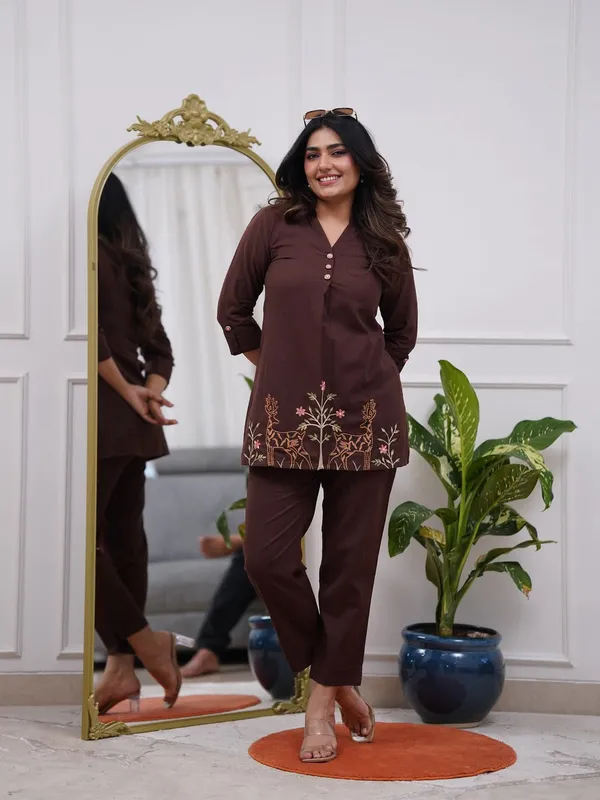 Maroon_Rayon_Premium_And_Elegant_Co_Ord_Set_For_Women
