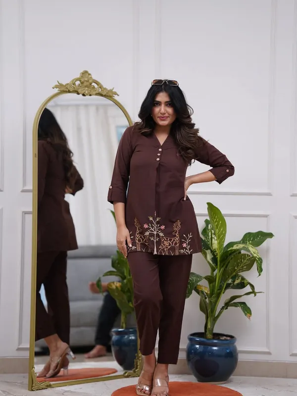 Maroon_Rayon_Premium_And_Elegant_Co_Ord_Set_For_Women