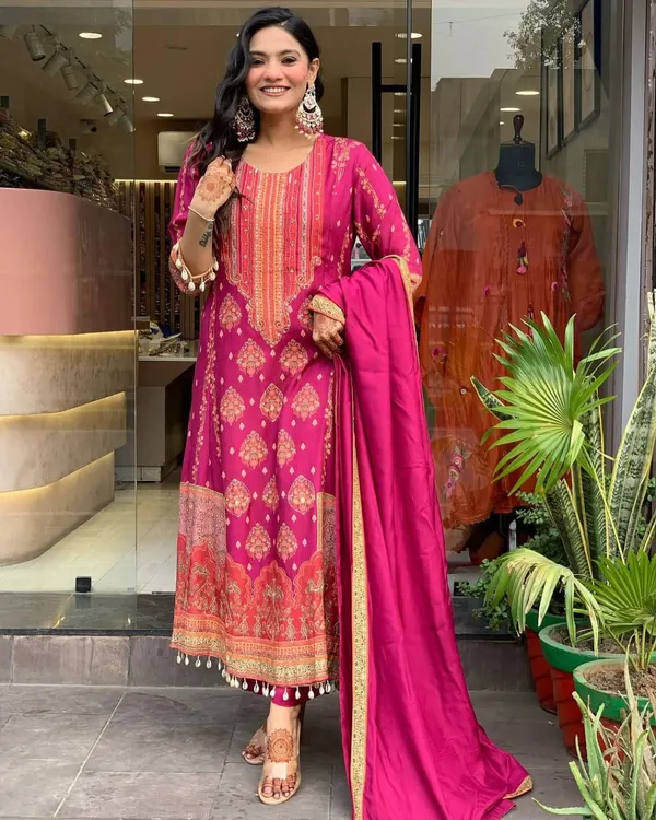 Pink_Diamond_Silk_Embroidered_Kurti_Pant_Dupatta_Set_For_Women