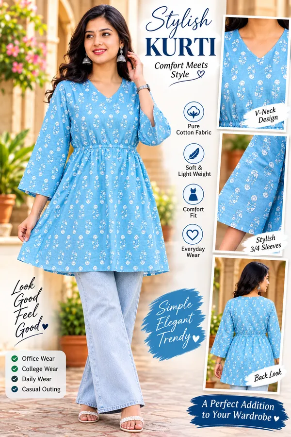 Rayon_Printed_Short_Kurti