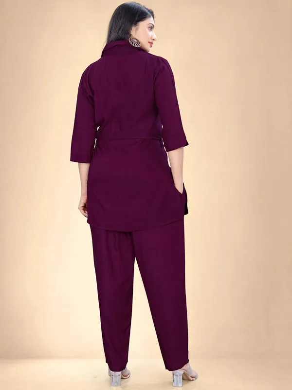 Maroon_Rayon_Premium_And_Elegant_Co_Ord_Set_For_Women
