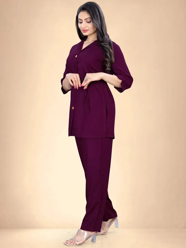 Maroon_Rayon_Premium_And_Elegant_Co_Ord_Set_For_Women