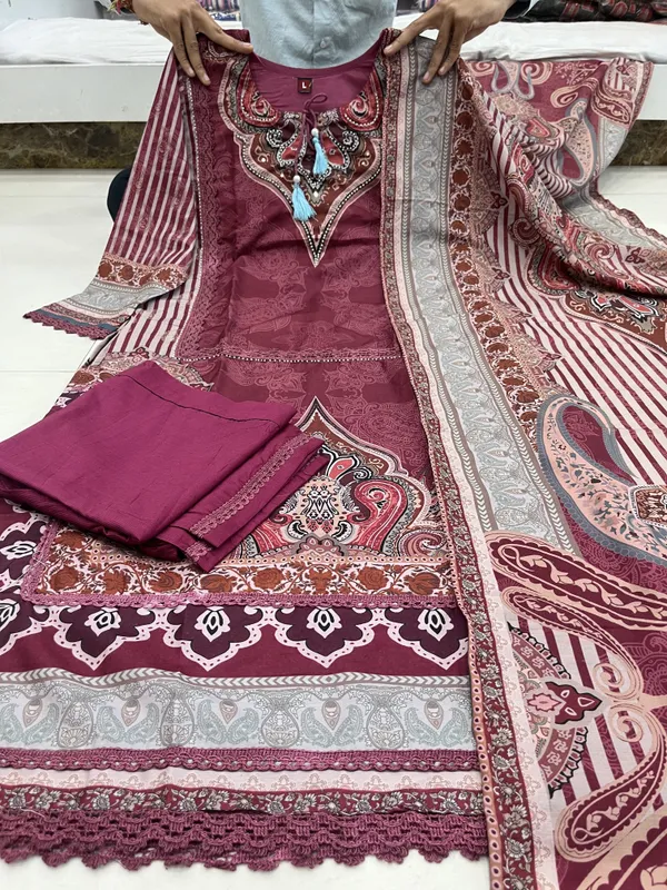 Maroon_Muslin_Digital_Printed_Embroidered_Suit_Set_For_Women
