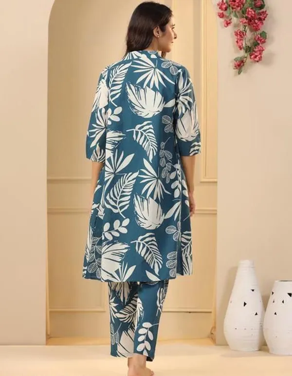 Blue_Cotton_Printed_Sleeveless_Top_Shrug_Palazzo_Set_For_Women