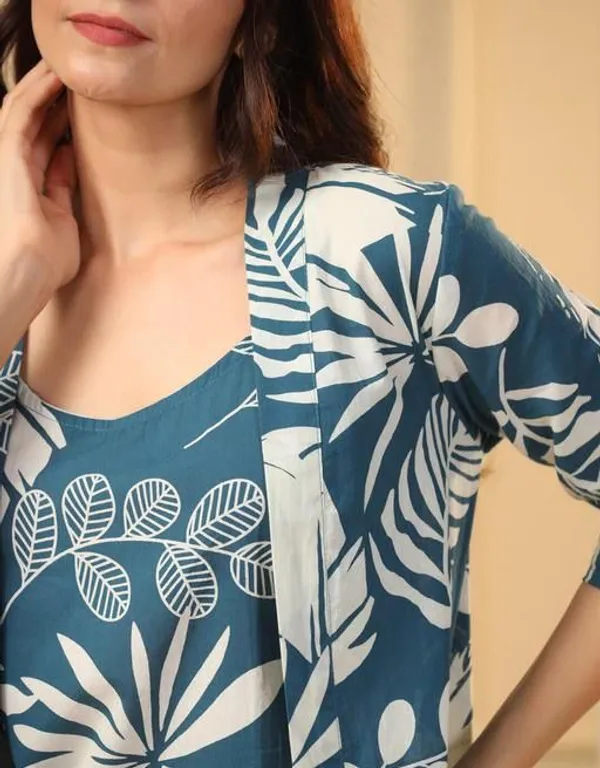 Blue_Cotton_Printed_Sleeveless_Top_Shrug_Palazzo_Set_For_Women