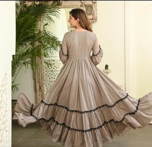 Multi_Cotton_Printed_Long_Gown_For_Women