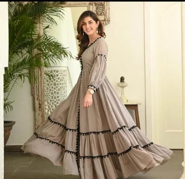Multi_Cotton_Printed_Long_Gown_For_Women