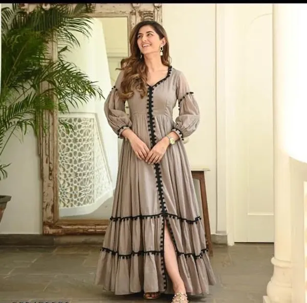 Multi_Cotton_Printed_Long_Gown_For_Women