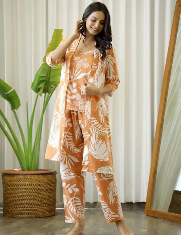 Multi_Cotton_Printed_Sleeveless_Top_Shrug_Palazzo_Set_For_Women