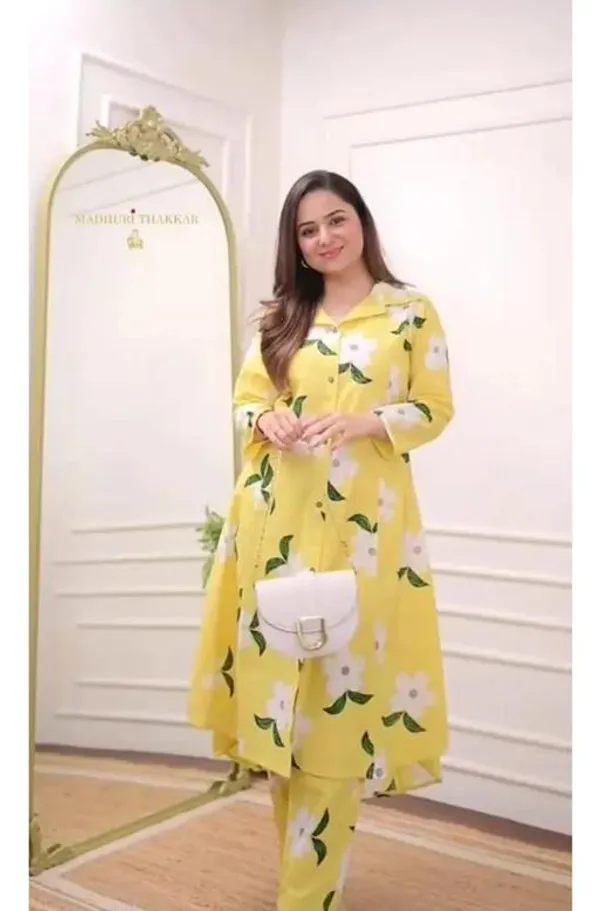Multi_Cotton_Printed_Butterfly_Coord_Set_For_Women