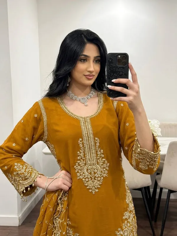 Riddhilya_Mustard_Gold_Embroidered_Palazzo_Suit_Set_with_Dupatta