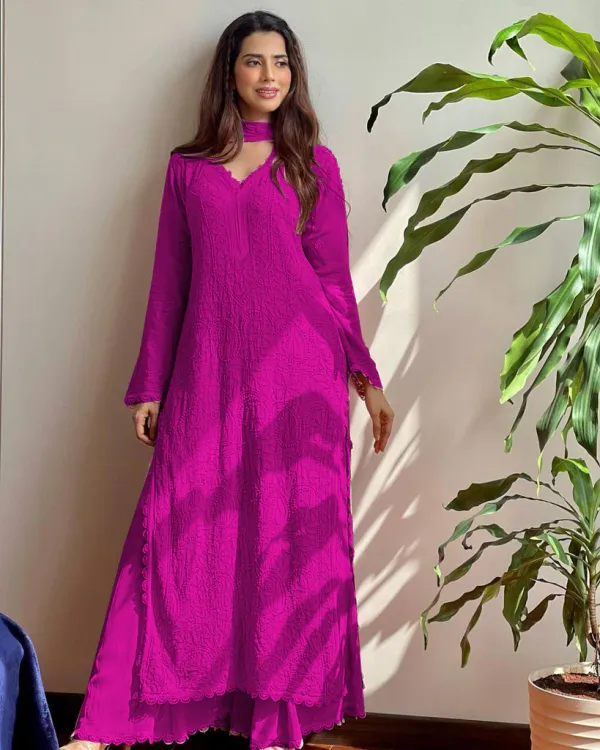 Riddhilya_Women's_Blush_Rani_Pink_Chikankari_Embroidered_Anarkali_Kurta_Palazzo_Set_with_Dupatta_|_Festive,_Party_&_Wedding_Wear