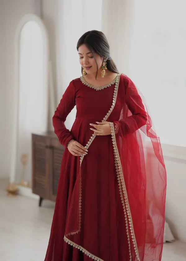 Riddhilya_Women's_Maroon_Georgette_Full_Flare_Anarkali_Gown_with_Dupatta_|_Festive,_Party_&_Wedding_Wear