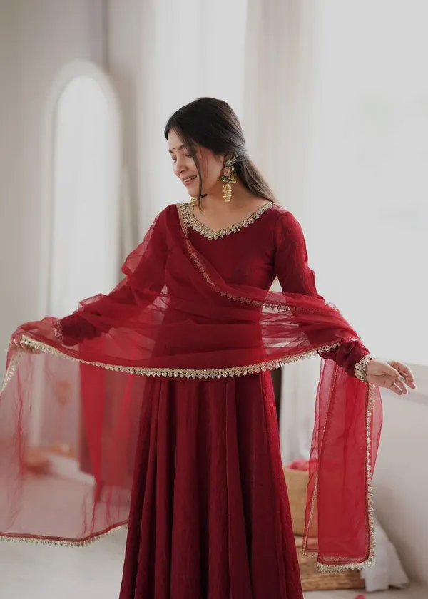 Riddhilya_Women's_Maroon_Georgette_Full_Flare_Anarkali_Gown_with_Dupatta_|_Festive,_Party_&_Wedding_Wear