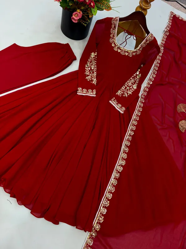 Riddhilya_Women’s_Wine_Red_Anarkali_Suit_with_Embroidered_Dupatta
