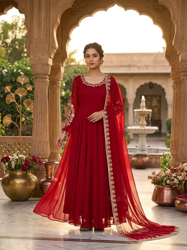 Riddhilya_Women’s_Wine_Red_Anarkali_Suit_with_Embroidered_Dupatta