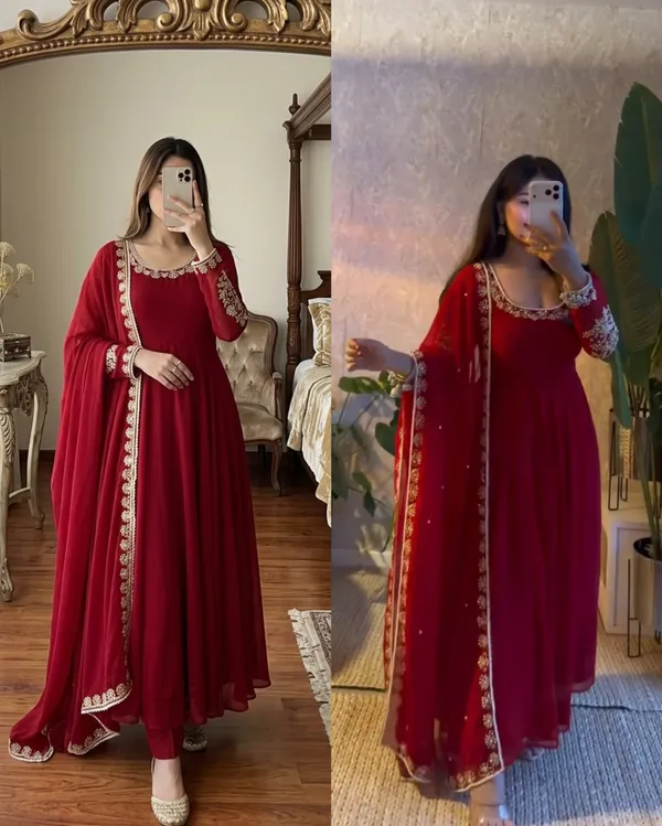 Riddhilya_Women’s_Wine_Red_Anarkali_Suit_with_Embroidered_Dupatta