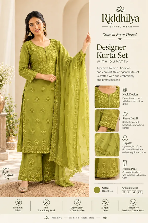 green_Georgette_Heavy_Embroidery_3d_Suit_Set