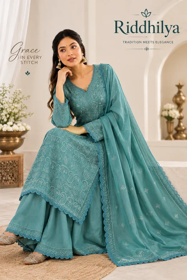 Riddhilya_Women's_Sky__Chikankari_Embroidered_Anarkali_Kurta_Palazzo_Set_with_Dupatta_|_Festive,_Party_&_Wedding_Wear