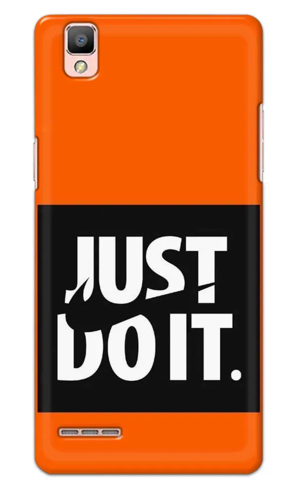 OPPO_F1_Back_Cover_Just_Do_It_Printed_Hard_Case