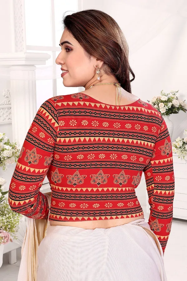 Multicolor_Cotton_Printed_Blouse_With_Traditional_Motifs_For_Women